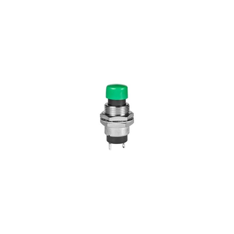 1 pcs : SB4011NOH-2F - Pushbutton Switches SPST OFF(ON) SOLDER LUG 3A .394 GRN CAP
