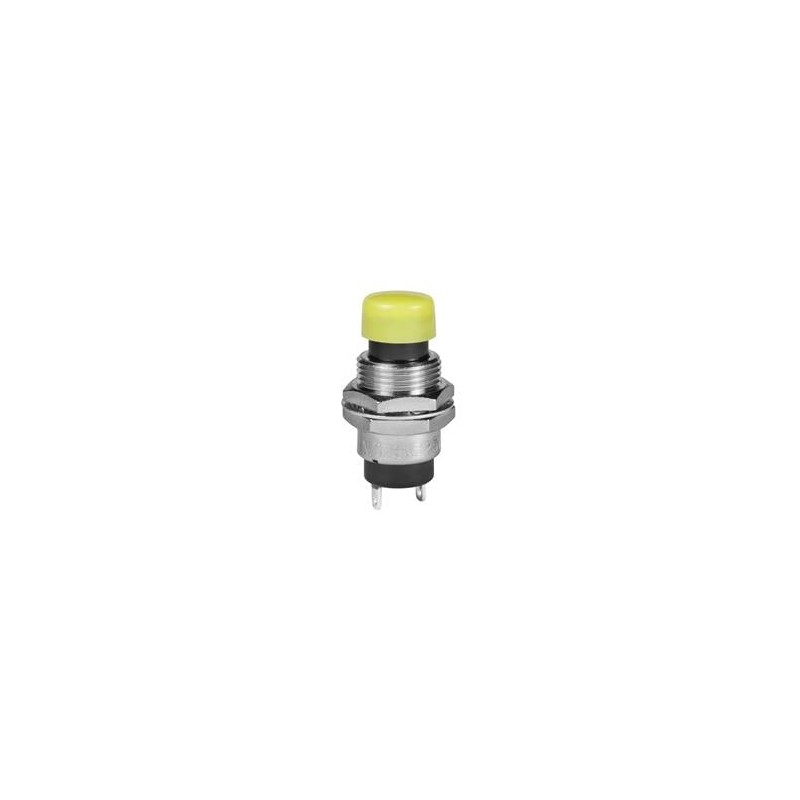 1 pcs : SB4011NOH-2E - Pushbutton Switches SPST OFF(ON) SOLDER LUG 3A .394 YLLW CAP