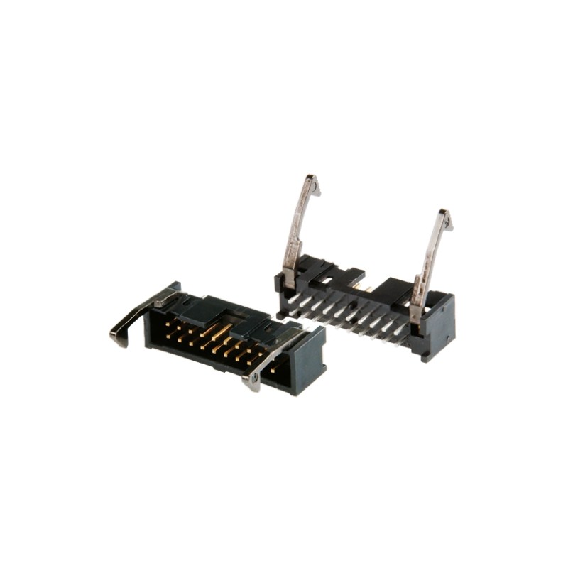 1 pcs - TE Connectivity AMP-LATCH Series Straight Through Hole PCB Header, 34 Contact(s), 2.54mm Pitch, 2 Row(s), Shrouded