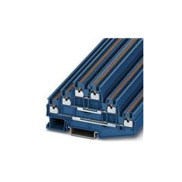 1 pcs : 3213726 - DIN Rail Terminal Blocks PT 1,5/S-3L BU