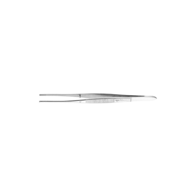 1 pcs - Facom 165 mm, Stainless Steel, Grooved, Tweezers