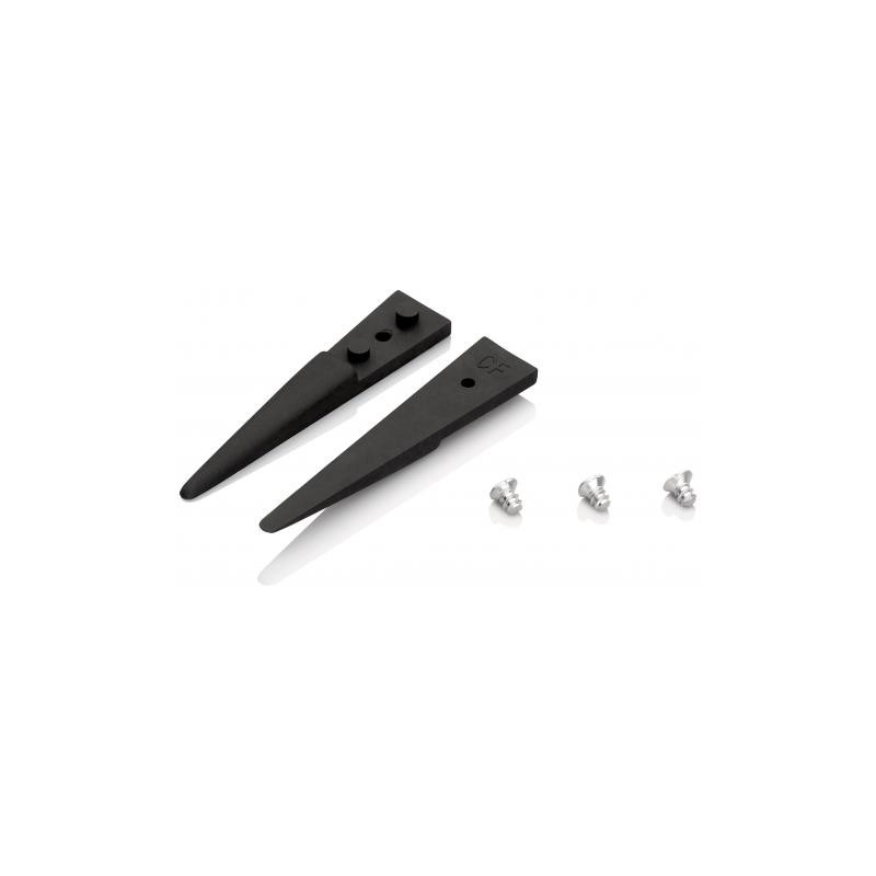 1 pcs - Knipex 40 mm, Carbon Fibre Reinforced Plastic, Smooth, ESD Replaceable Tip Tweezers