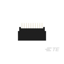 2 pcs - TE Connectivity Right Angle Female Edge Connector, PCB Mount, 20-Contacts, 2.54mm Pitch, 1-Row