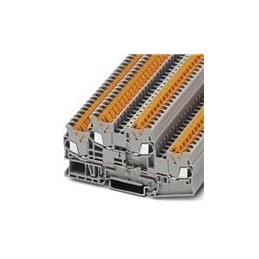 1 pcs : 3205116 - DIN Rail Terminal Blocks DBL LEV W/FAST CNT
