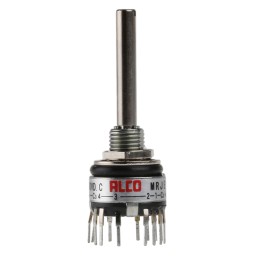 25 pcs - TE Connectivity, 4 Position 3PST Rotary Switch, 400 mA @ 20 V, Through Hole