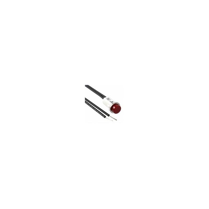 1 pcs : 1050C1 - Panel Mount Indicator Lamps RED DIFFUSED 1/2' MOUNTING HOLE