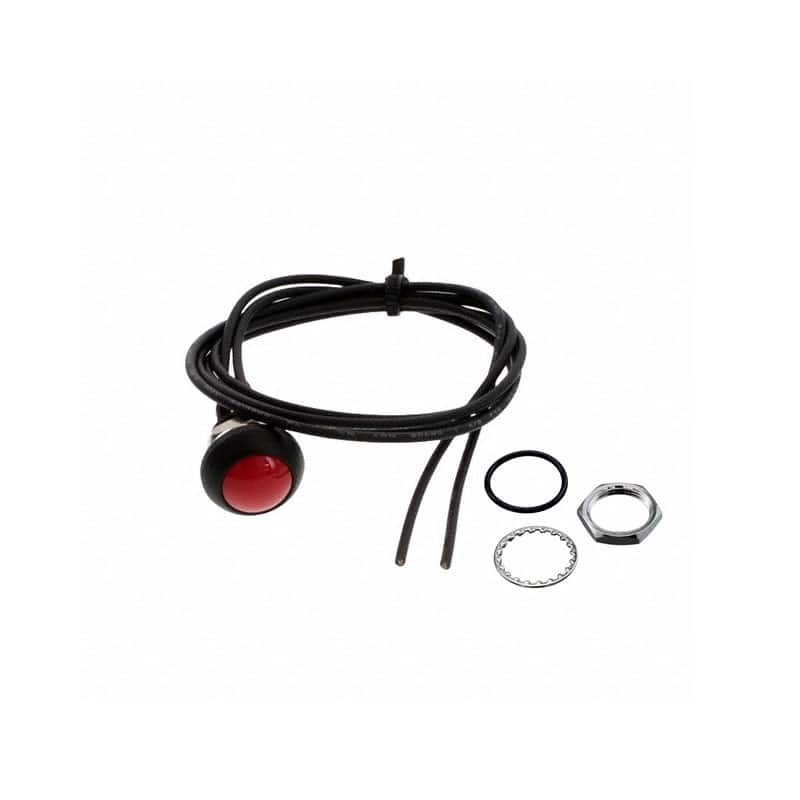 25 pcs - TE Connectivity PB6 Series Push Button Switch, (On)-Off, Panel Mount, SPST - NO, 50 V dc, 125V ac, IP68