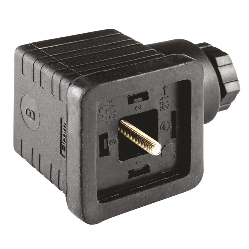 5 pcs - RS PRO 2P+E DIN 43650 A, Female Solenoid Valve Connector, 250 V ac Voltage