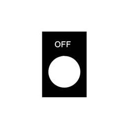 1 pcs : ZB2BY2312 - Switch Fixings ENGRAVED NAMEPLATE