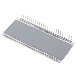 1 pcs - RS PRO 7-Segment LCD Display, Black on Grey, 1 Row by 6 Characters, Transflective