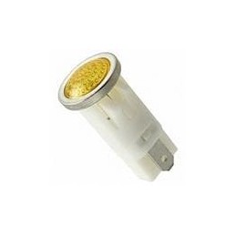 1 pcs : 1031QD3 - Panel Mount Indicator Lamps AMBER DIFFUSED 1/2' MOUNTING HOLE