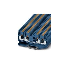 1 pcs : 3212947 - DIN Rail Terminal Blocks PT 6-QUATTRO BU