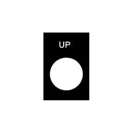 1 pcs : ZB2BY2307 - Switch Fixings NAMEPLATE (U