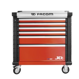 1 pcs - Facom 6 drawer Steel Wheeled Roller Cabinet