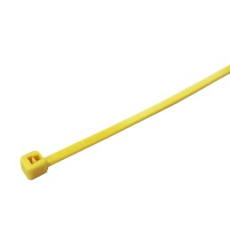1 Bag of 100 - RS PRO Cable Tie, 203mm x 4.6 mm, Yellow Nylon