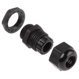 1 Bag of 5 - Lapp SKINTOP Series Black Polyamide Cable Gland, M20 Thread, 6mm Min, 13mm Max, IP66, IP68, IP69