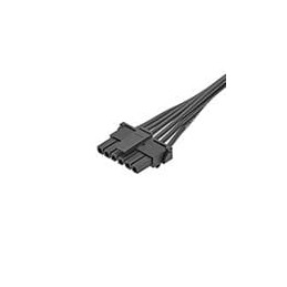 1 pcs : 145132-0610 - Rectangular Cable Assemblies Micro-Fit OTS Cbl ASSY 1m 6CKT Blk