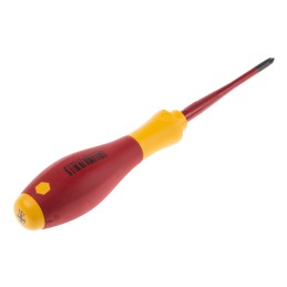 1 pcs - Wiha Phillips Insulated Screwdriver, PH1 Tip, 80 mm Blade, VDE/1000V, 191 mm Overall