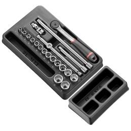 1 pcs - Facom 20 Piece Socket Module Tool Kit with Foam Inlay