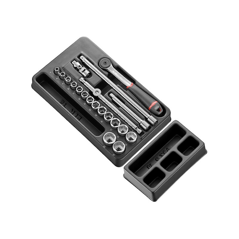 1 pcs - Facom 20 Piece Socket Module Tool Kit with Foam Inlay