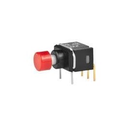 1 pcs : GB15AH-XC - Pushbutton Switches SPDT ON-(ON) R/A RED