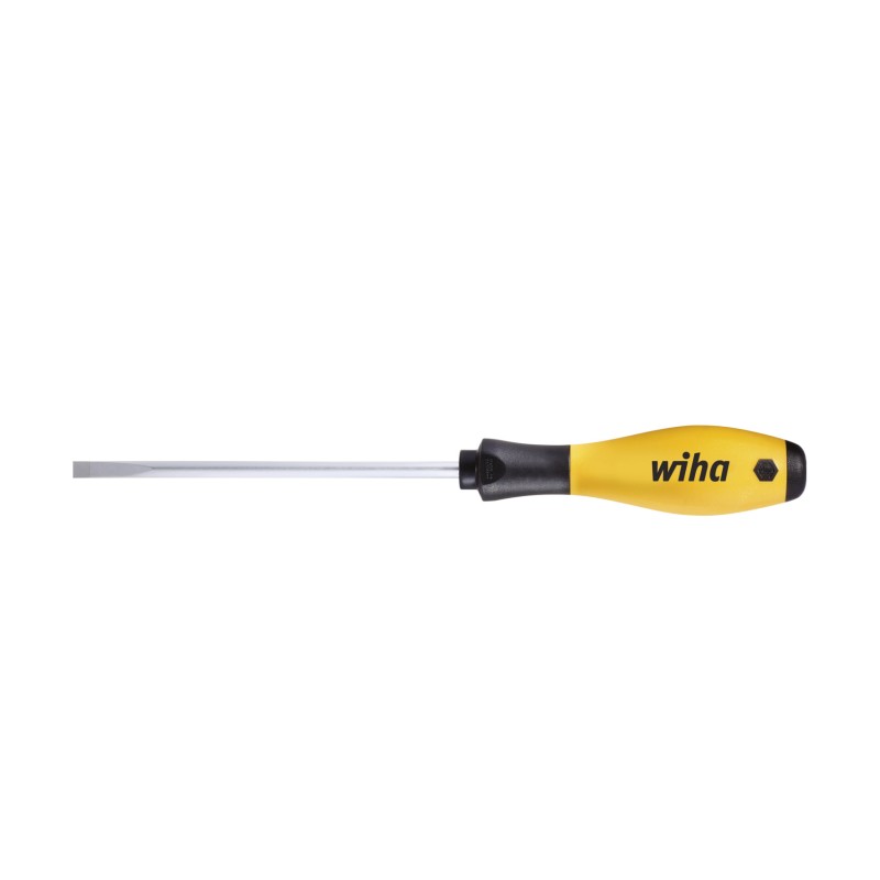 1 pcs - Wiha Tools Slotted Screwdriver, 6.5 mm Tip, 150 mm Blade, 150 mm Overall