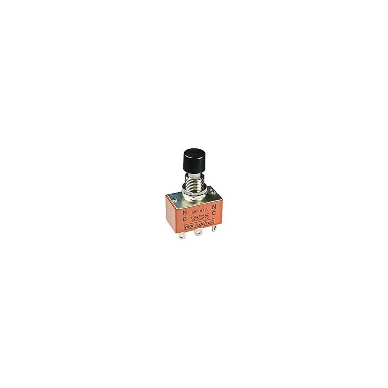 1 pcs : SB221NO-DC - Pushbutton Switches SPST OFF(ON) SOLDER LUG 3A .520 RED CAP