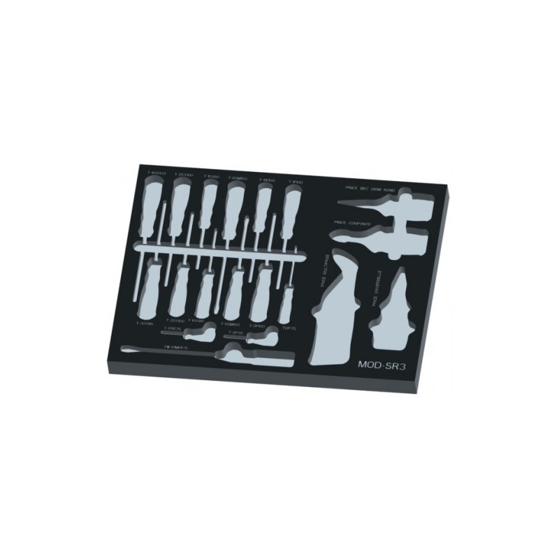 1 pcs - SAM 6 drawer ABS Wheeled Tool Trolley, 940mm x 710mm x 600mm