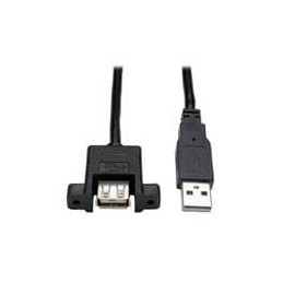 1 pcs : U024-06N-PM - USB Cables / IEEE 1394 Cables 6IN PNL MOUNT USB2.0 AA CABLE