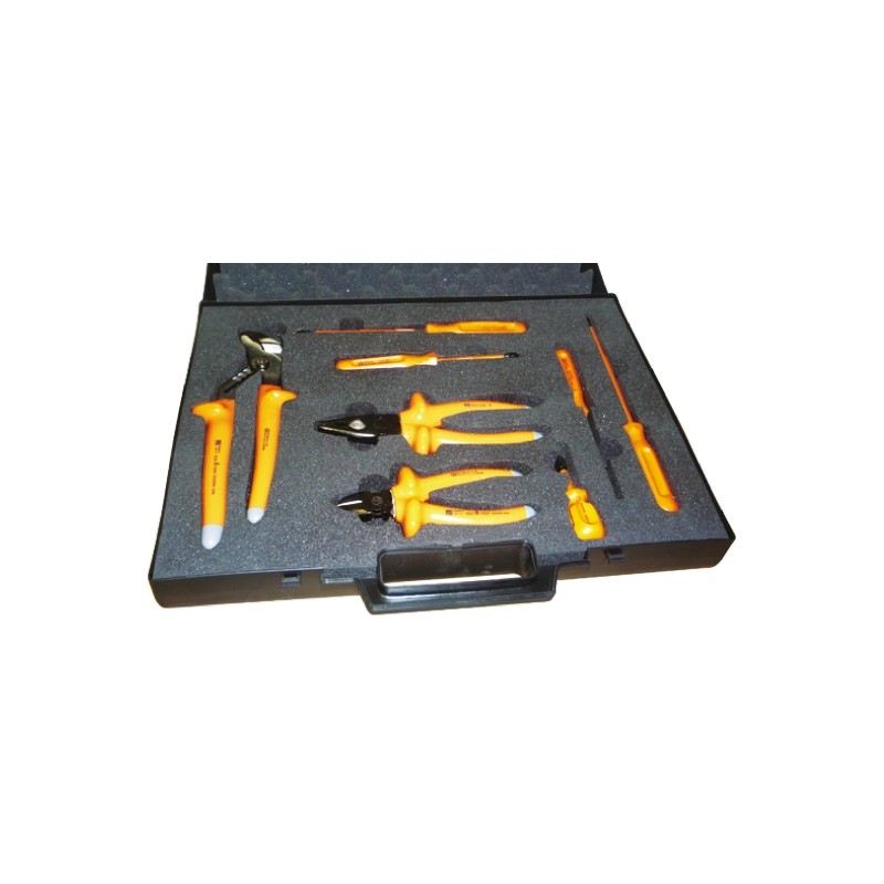 1 pcs - Penta 8 Piece Electricians Tool Kit with Case, VDE Approved