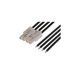 1 pcs : 216291-1042 - Rectangular Cable Assemblies STANDARD .093 4 CKT R TO S 300MM