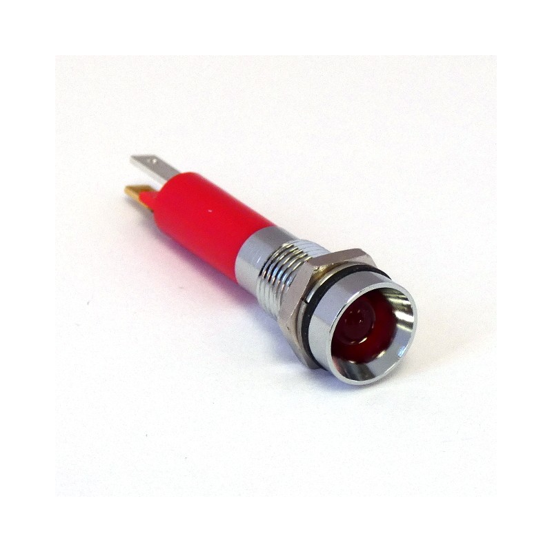 1 pcs - CML Innovative Technologies Panel Mount Indicator, 8mm Mounting Hole Size, Solder Tab Termination, IP67