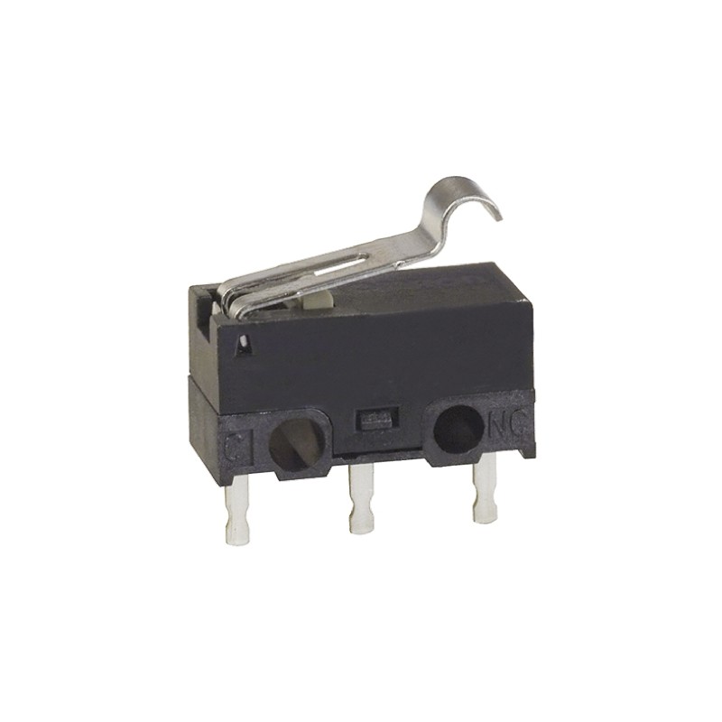 5 pcs - Omron Simulated Roller Lever Micro Switch, PCB Terminal, 100 mA @ 30 V dc, SPDT, IP40