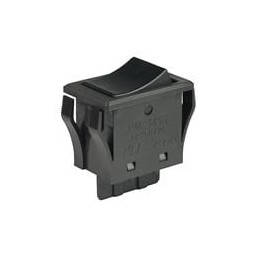1 pcs : JWM11RAA/UCV - Rocker Switches SPST TV5 RATED BLACK CAP & BODY