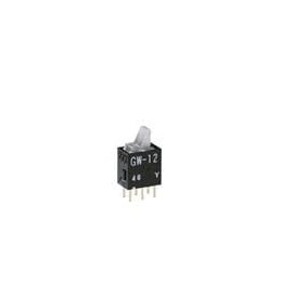 1 pcs : GW12LJPD - Rocker Switches SPDT ON-ON 0.4VA AMB STRAIGHT PC