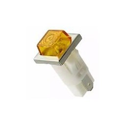 1 pcs : 1050QN3 - Panel Mount Indicator Lamps AMBER DIFFUSED 1/2' MOUNTING HOLE