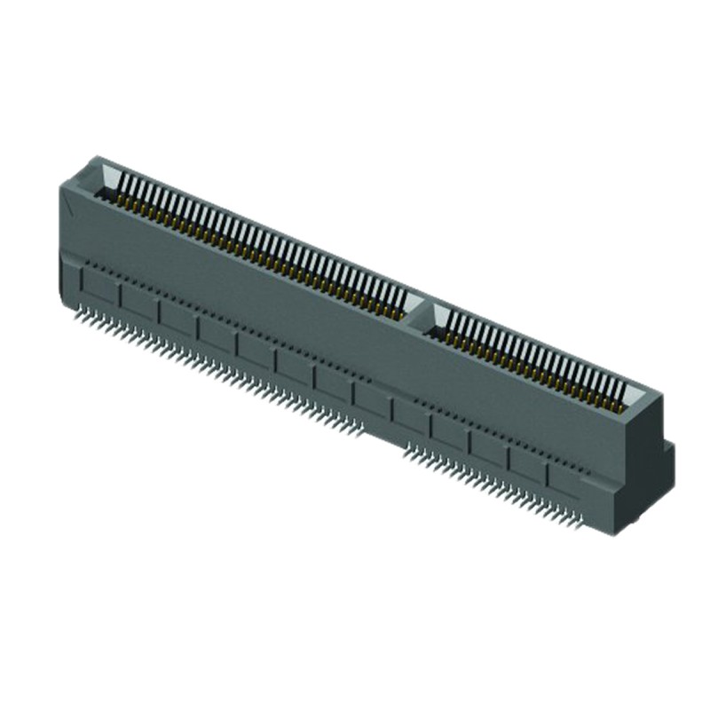 2 pcs - Samtec MEC6-DV Series Vertical Female Edge Connector, Surface Mount, 20-Contacts, 0.635mm Pitch, 2-Row, Solder
