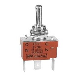 1 pcs : S3F - Toggle Switches ON-OFF-ON SPDT QUICK CONNECT