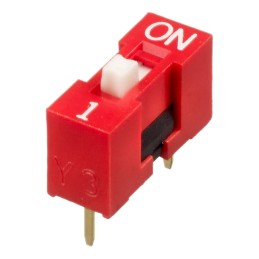 5 pcs - APEM 1 Way Through Hole DIP Switch SPST, Raised Actuator