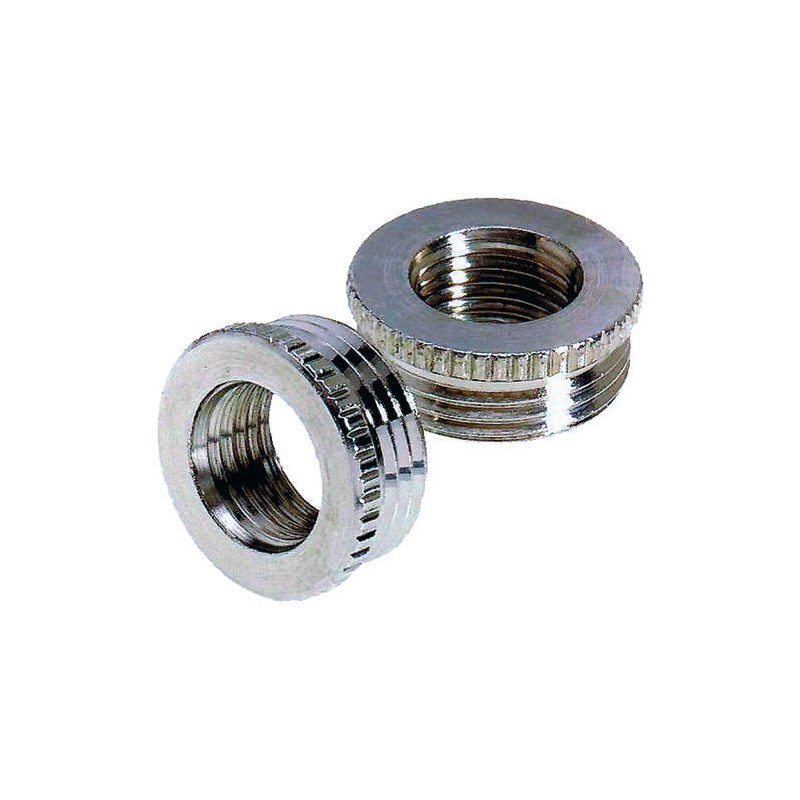 1 Bag of 5 - Lapp Cable Gland Adaptor, M16 Exterior Thread, M12 Interior Thread, Nickel Plated Brass, SKINDICHT Series