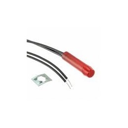 1 pcs : 6063-001-634R - Panel Mount Indicator Lamps RED DIFFUSED CONICAL FACE