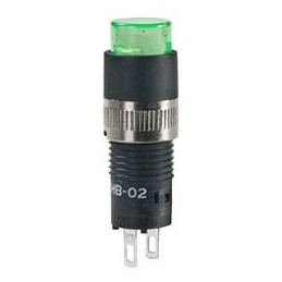 1 pcs : HB02KW01-5F-FB - Industrial Panel Mount Indicators / Switch Indicators RND INDCTR GREEN LED GRN LENS/WHT DIFUSER