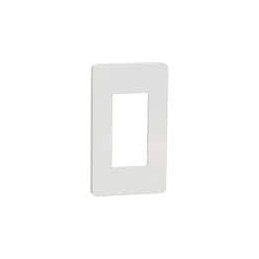1 pcs : SQWP141001WH - Switch Fixings 1 GANG SCREWLESS MATTE WALL PLATE WH