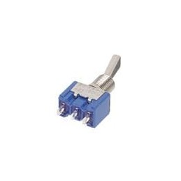 1 pcs : 8C1011-Z - Toggle Switches SPDT, ON-ON, 11.4mm flatted toggle, 1/4'-40 threaded bushing, solder lug terminals, 6A @ 125V
