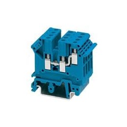 1 pcs : 3002416 - DIN Rail Terminal Blocks UK 3-TWIN BU 5.2mm TWIN BLUE