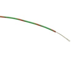 1 Reel of 100 M - RS PRO Green/Red 0.22 mm² Hook Up Wire, 7/0.2 mm, 100m, PVC Insulation