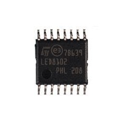 10 pcs : LED8102SXTTR - LED Lighting Drivers 8 Channels LED driver direct switch control