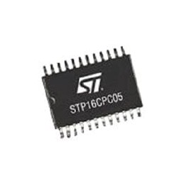 10 pcs : STP16CPC05XTTR - LED Display Drivers 30MHz, 3.3V, 5-100mA LED sink driver