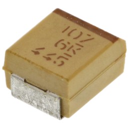 25 pcs - KEMET 100μF MnO2 Tantalum Capacitor 6.3V dc, T491 Series
