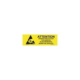 1 pcs : ALABEL5/8X2 - Labels & Industrial Warning Signs Label, Attention, RS-471, 5/8In X 2In, 1000/Roll